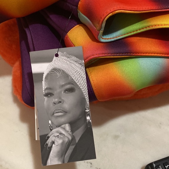 INC International Concepts Misa Hylton Scuba  Printed colored Pants NWT - Picture 12 of 14